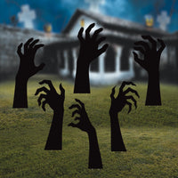 Scary Zombie Hand Halloween Yard Signs with Stakes, Creepy Outdoor Lawn Decorations, Spooky Party Décor for Yard, Garden, or Walkway Setup