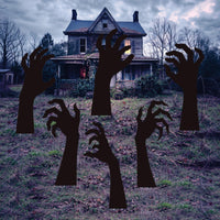 Scary Zombie Hand Halloween Yard Signs with Stakes, Creepy Outdoor Lawn Decorations, Spooky Party Décor for Yard, Garden, or Walkway Setup