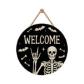 Halloween Skull Welcome Door Sign 12