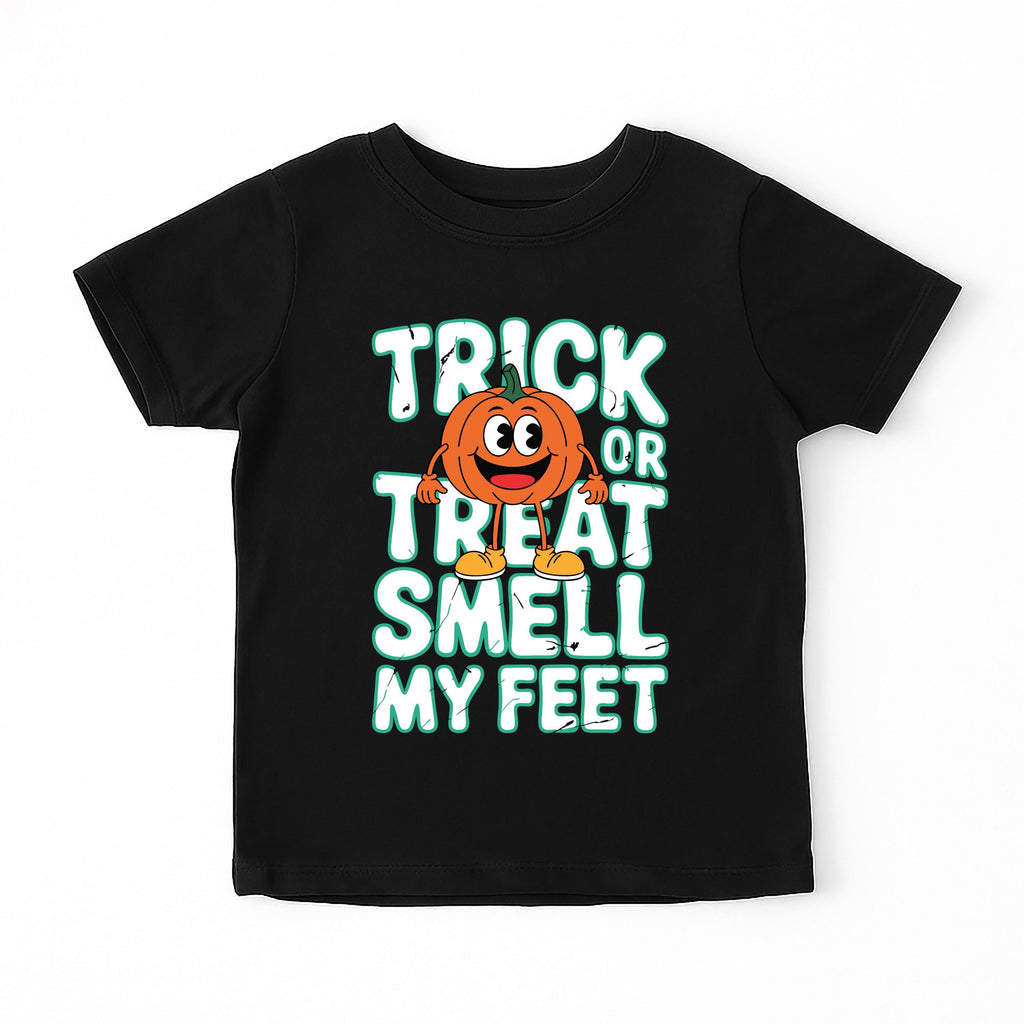 Trick or Treat Smell My Feet Baby Bodysuit, Funny Halloween Baby Shirt, Toddler Sweatshirt - Cute Spooky Outfit, Silly Fall Baby Clothes