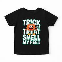 Trick or Treat Smell My Feet Baby Bodysuit, Funny Halloween Baby Shirt, Toddler Sweatshirt - Cute Spooky Outfit, Silly Fall Baby Clothes