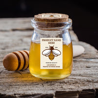 Personalized Honey Roll Labels, Custom Honey Product Stickers