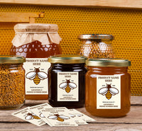 Personalized Honey Roll Labels, Custom Honey Product Stickers