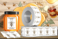 Personalized Honey Roll Labels, Custom Honey Product Stickers, Business Honey Labels for Mason, Honey Bee Favors, Honey Lid Stickers