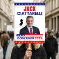 Jack Ciattarelli For New Jersey Governor 2025 Election Sign, Political Campaign Sign, Governor Election Race Poster Sign