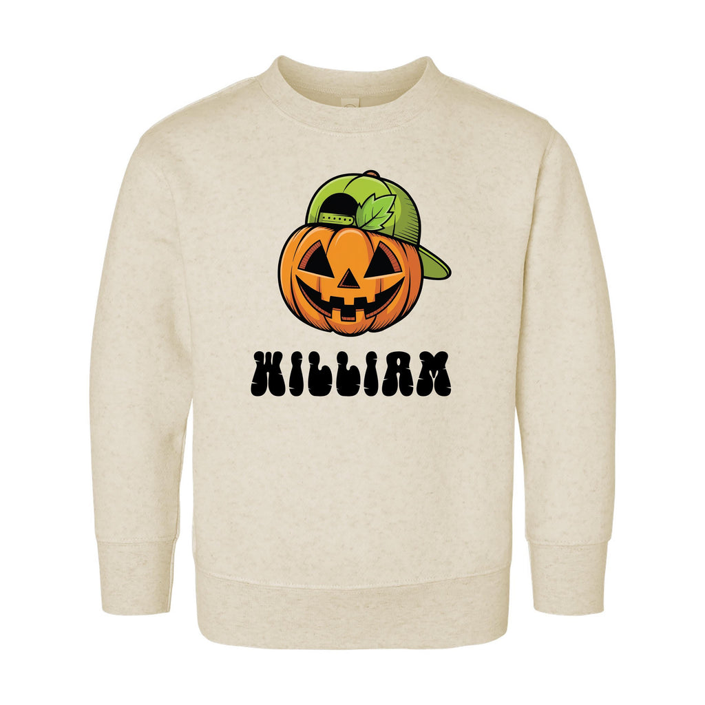 Personalized Boys Fall Baby Shirt, Pumpkin Baby Bodysuit, Toddler Sweatshirt - Custom Name Halloween Outfit, Cute Boy Pumpkin Clothes