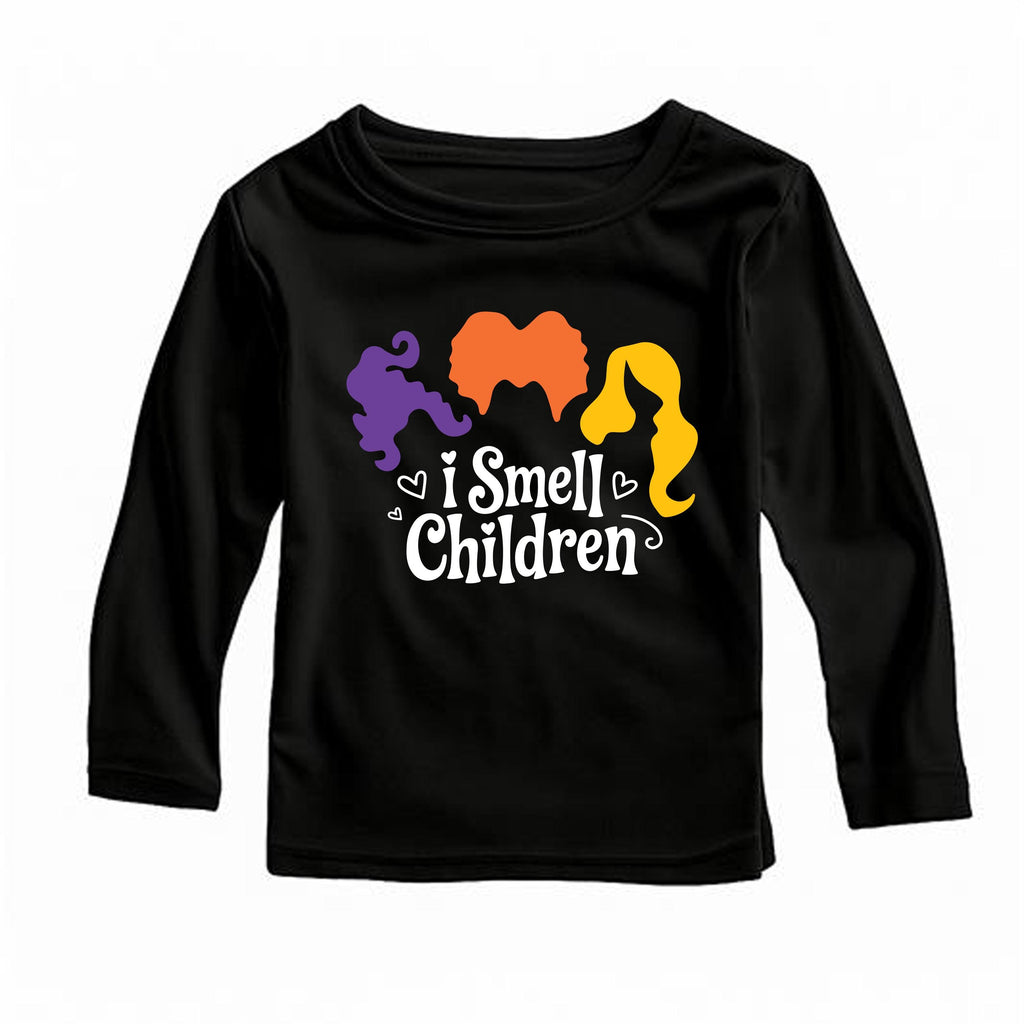 I Smell Children Baby Bodysuit, Funny Hocus Pocus Baby Shirt, Toddler Sweatshirt - Halloween Baby Outfit, Cute Witchy Fall Costume