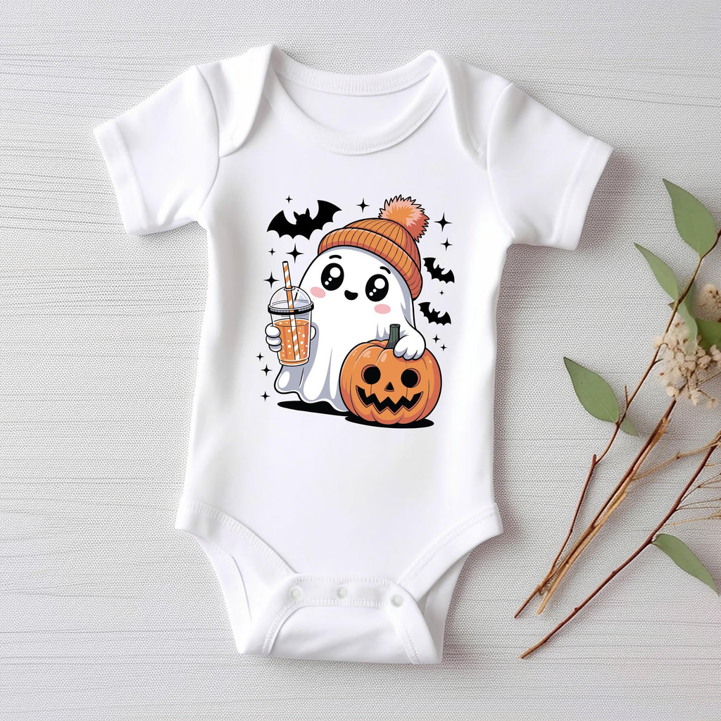 Cute Ghost Baby Bodysuit, Funny Trick or Treat Baby Shirt, Toddler Sweatshirt - Halloween Baby Outfit, Spooky Fall Costume for Kids