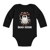 Boo Haw Baby Bodysuit, Funny Cowboy Ghost Baby Shirt, Toddler Sweatshirt - Country Halloween Outfit, Western Fall Baby Costume