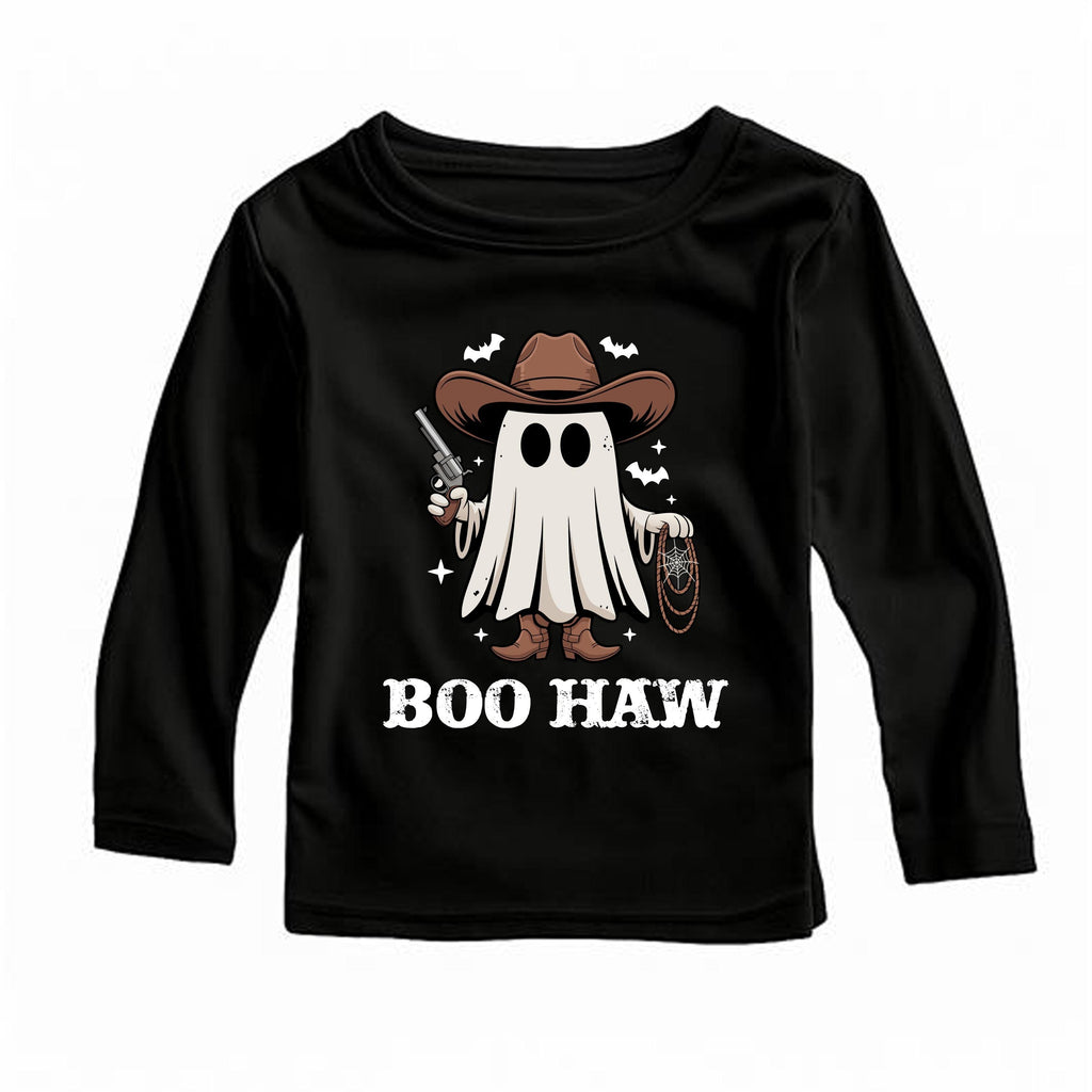 Boo Haw Baby Bodysuit, Funny Cowboy Ghost Baby Shirt, Toddler Sweatshirt - Country Halloween Outfit, Western Fall Baby Costume