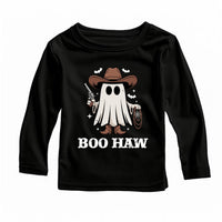 Boo Haw Baby Bodysuit, Funny Cowboy Ghost Baby Shirt, Toddler Sweatshirt - Country Halloween Outfit, Western Fall Baby Costume
