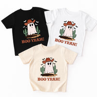 Retro Boo Ya Baby Shirt, Boo Yeah Ghost Baby Bodysuit, Toddler Sweatshirt - Cute Halloween Outfit, Funny Spooky Fall Baby Costume