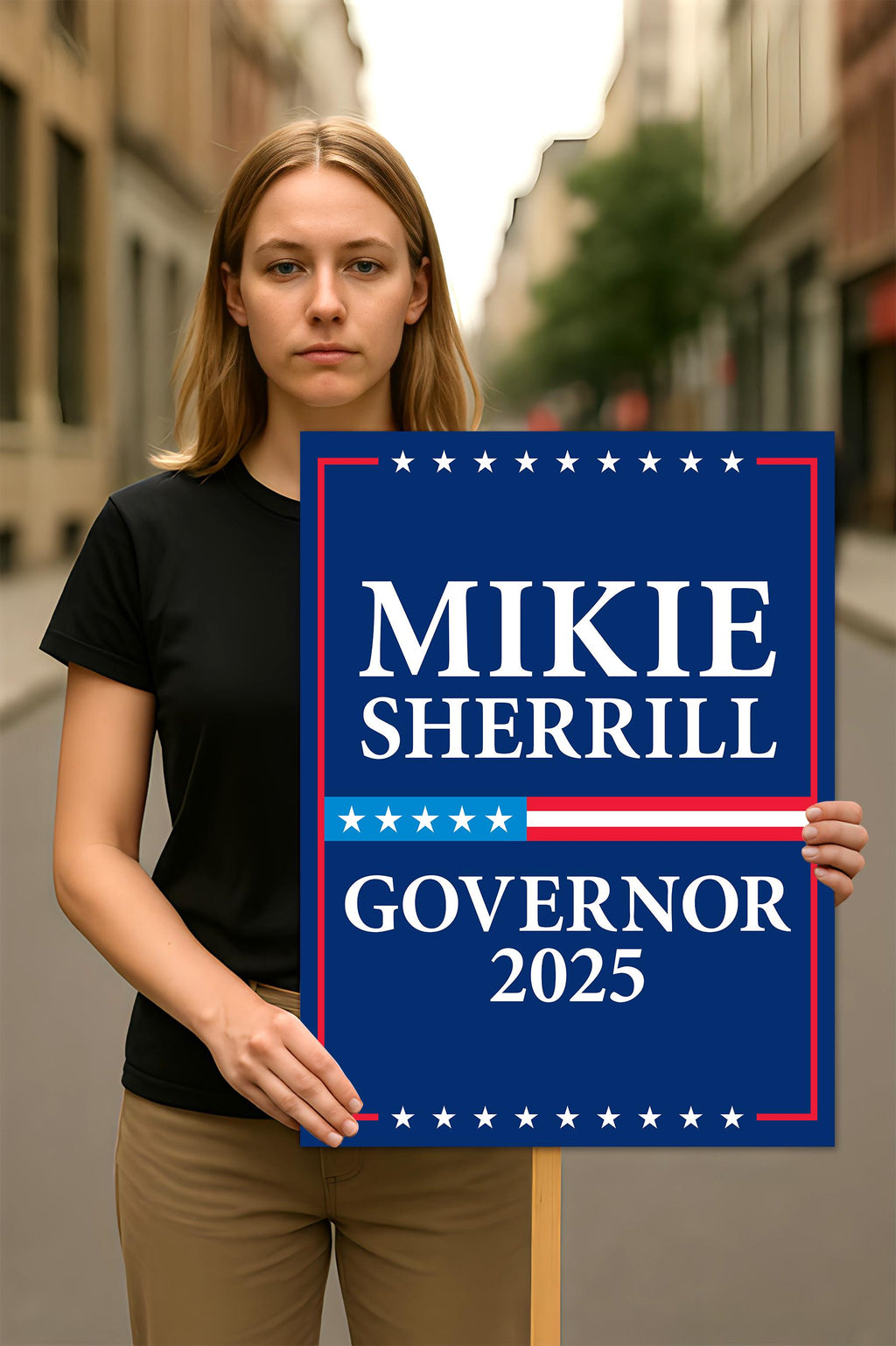 Mikie Sherrill For New Jersey Governor 2025 Election Sign, Political Campaign Sign, Governor Election 2026 Race Poster Sign