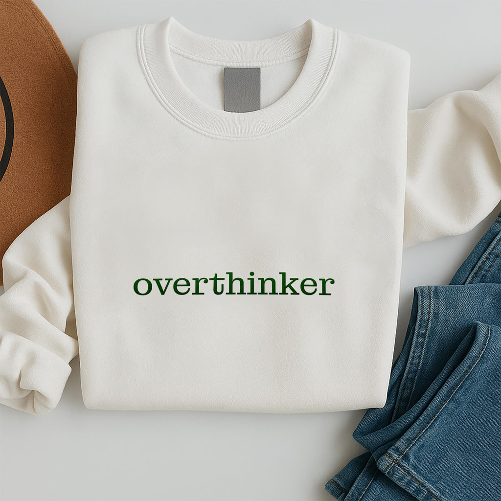 Personalized Text Embroidered Hoodie, Custom Sweatshirt, Custom Shirt, Made to Order Long Sleeve Shirt, Minimal Custom Crewneck Gift