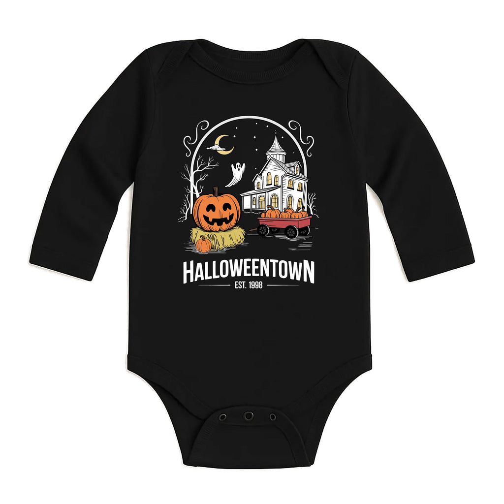 Retro Spooky Baby Shirt, Halloween Town Baby Bodysuit, Toddler Sweatshirt - Cute Fall Halloween Outfit, Trick or Treat Season Gift
