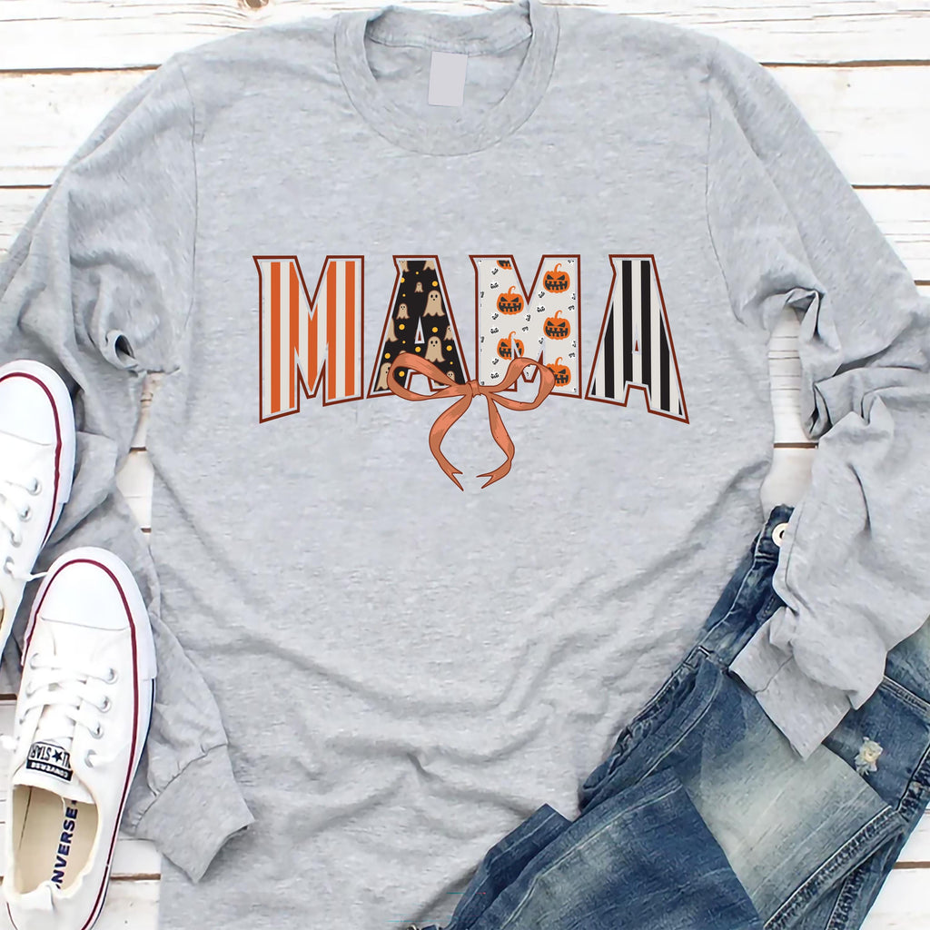 Coquette Halloween Mama Long Sleeve Shirt