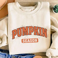 Retro Pumpkin Season Sweatshirt, Cute Fall Halloween Tee for Women