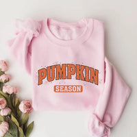 Retro Pumpkin Season Sweatshirt, Cute Fall Halloween Tee for Women