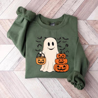 Ghost Halloween Sweatshirt, Women’s Halloween Party Tee