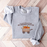 Pumpkin Patch Embroidered Sweatshirt, Fall Halloween Hoodie, Cozy Pumpkin Shirt, Autumn Long Sleeve Shirt, Cute Fall Aesthetic Gift