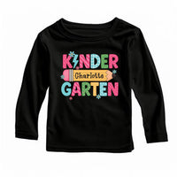 Personalized Kindergarten T-Shirt, Custom Girl Name Kids Shirt, Toddler Sweatshirt - Back to School Gift, First Day Outfit