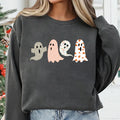 Halloween Ghost Sweatshirt, Cute Fall Ghost Tee, Spooky Season Autumn Sweatshirt