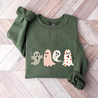 Halloween Ghost Sweatshirt, Cute Fall Ghost Tee, Spooky Season Autumn Sweatshirt