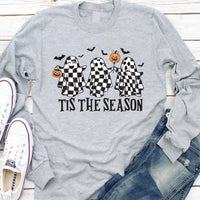 Retro Ghosts Tis The Season Long Sleeve Shirt