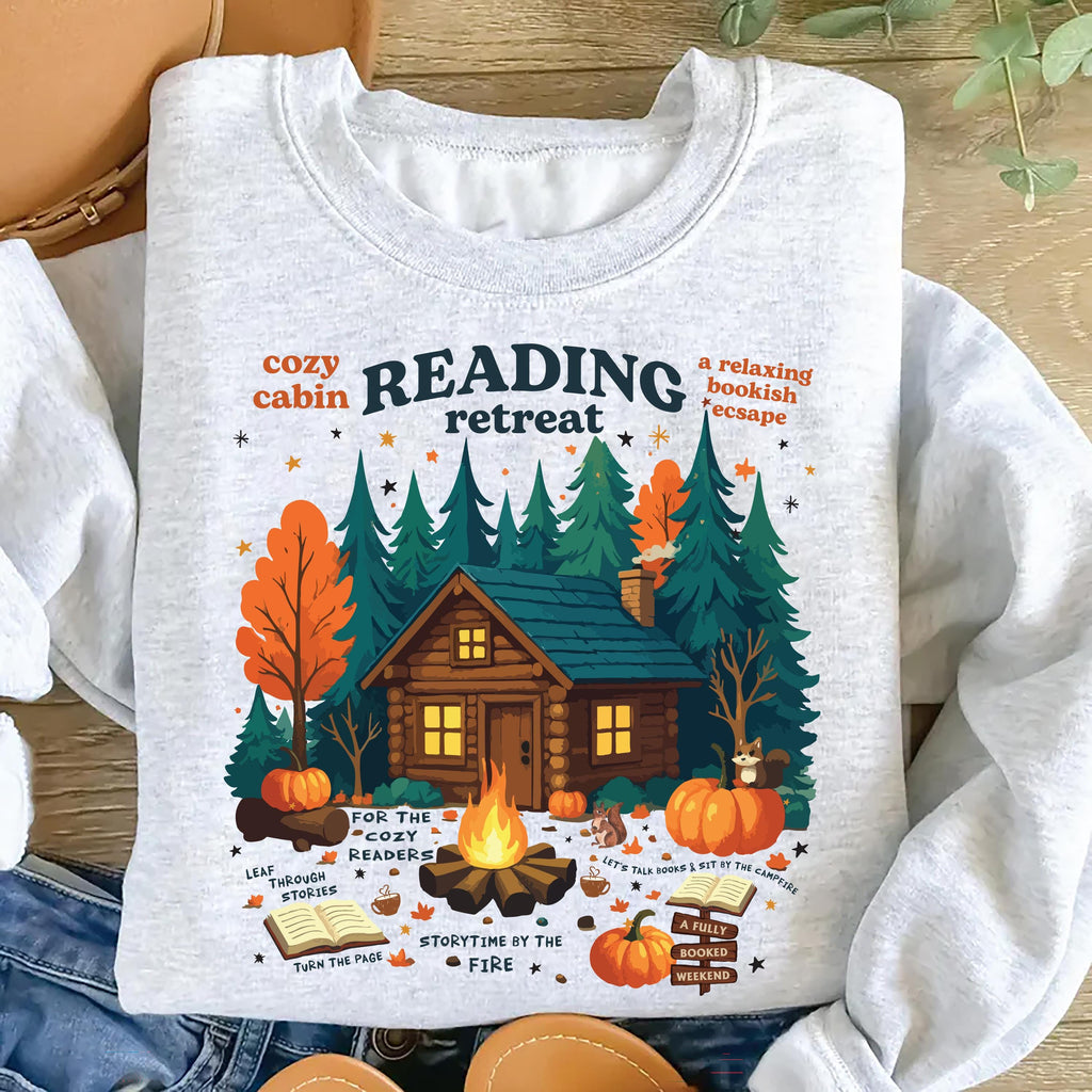 Cozy Cabin Reading Retreat Sweatshirt
