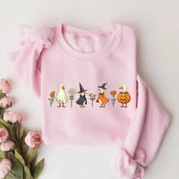 Halloween Goose Sweatshirt, Cute Fall Pumpkin Witch Goose Tee