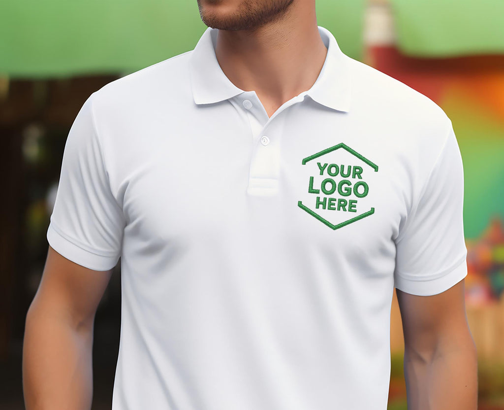 Custom Metallic Thread Embroidered Polo Shirt for Men, Women(Adult)