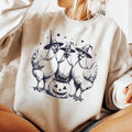 Chicken Witches Funny Halloween Sweatshirt, Vintage Chicken Witch Sweatshirt