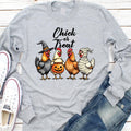 Chick Or Treat Long Sleeve Shirt, Halloween Chicken Tee, Funny Fall Shirt