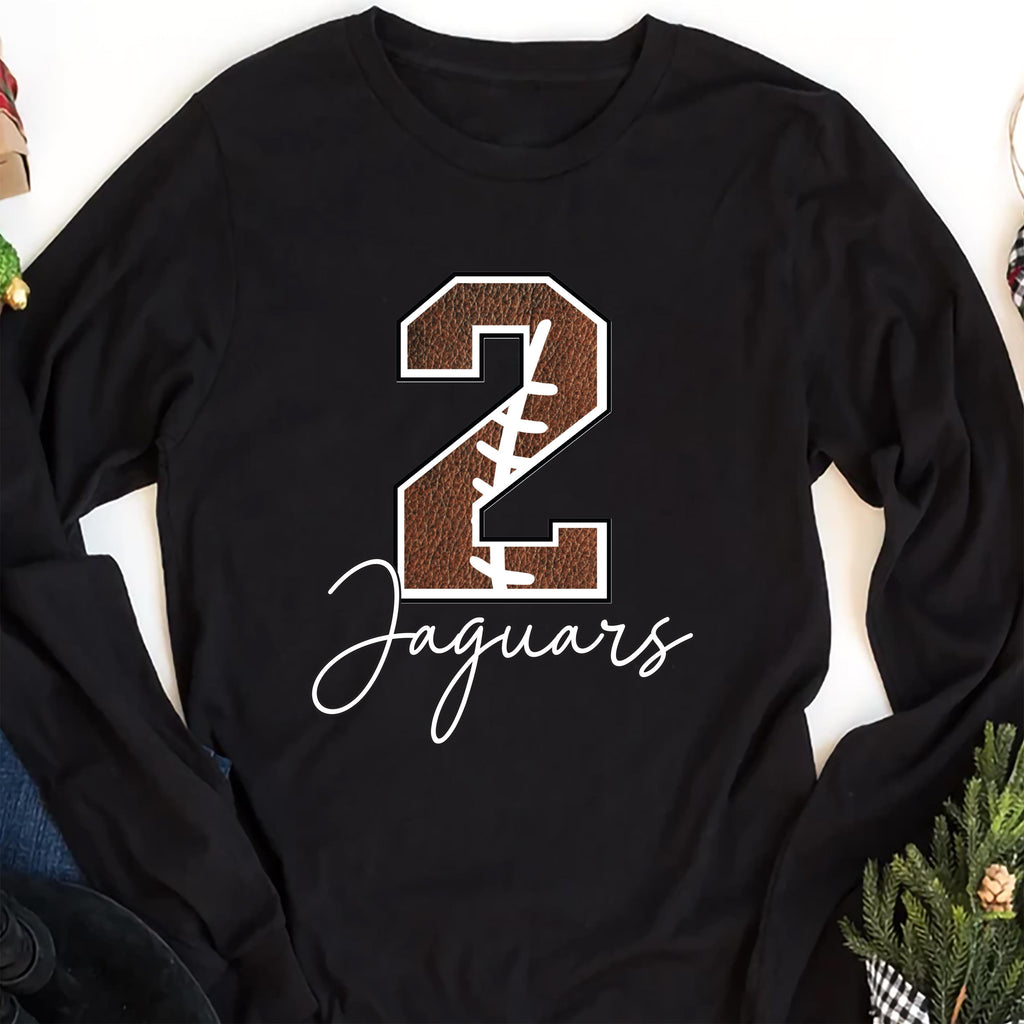 Custom Football Long Sleeve Shirt, Personalized Football Team Shirt, Football Fan Tee