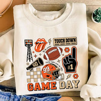 Football Collage Sweatshirt, Football Season Shirt, Game Day Touchdown Sweatshirt