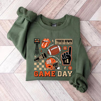 Football Collage Sweatshirt, Football Season Shirt, Game Day Touchdown Sweatshirt