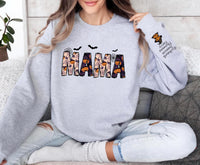 Personalized Halloween Mama Sweatshirt, Spooky Mama Shirt, Gift for Mom Tee