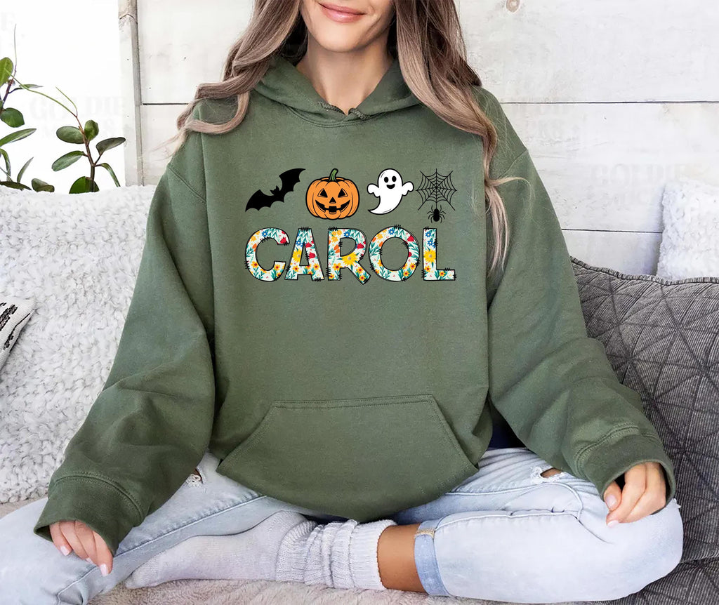 Custom Halloween Hoodie, Personalized Halloween Shirt, Custom Name Hoodie