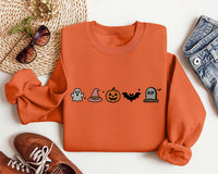 Cute Halloween Sweatshirt, Minimalist Halloween Shirt, Spooky Season Sweatshirt