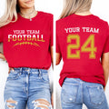 Customized Football Shirt, Your Name Football Shirt, Game Day Tee, Two Sided