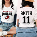 Custom Football Team Name & Number Shirt, Football Mom Shirt, Football Team, Game Day Tee, Two Sided