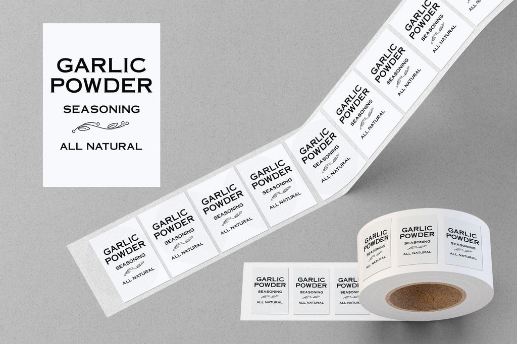 Personalized Modern Spice Roll Labels, Custom Pantry Stickers, Minimalist Spice Jar Label Set, Waterproof Kitchen Organization Labels