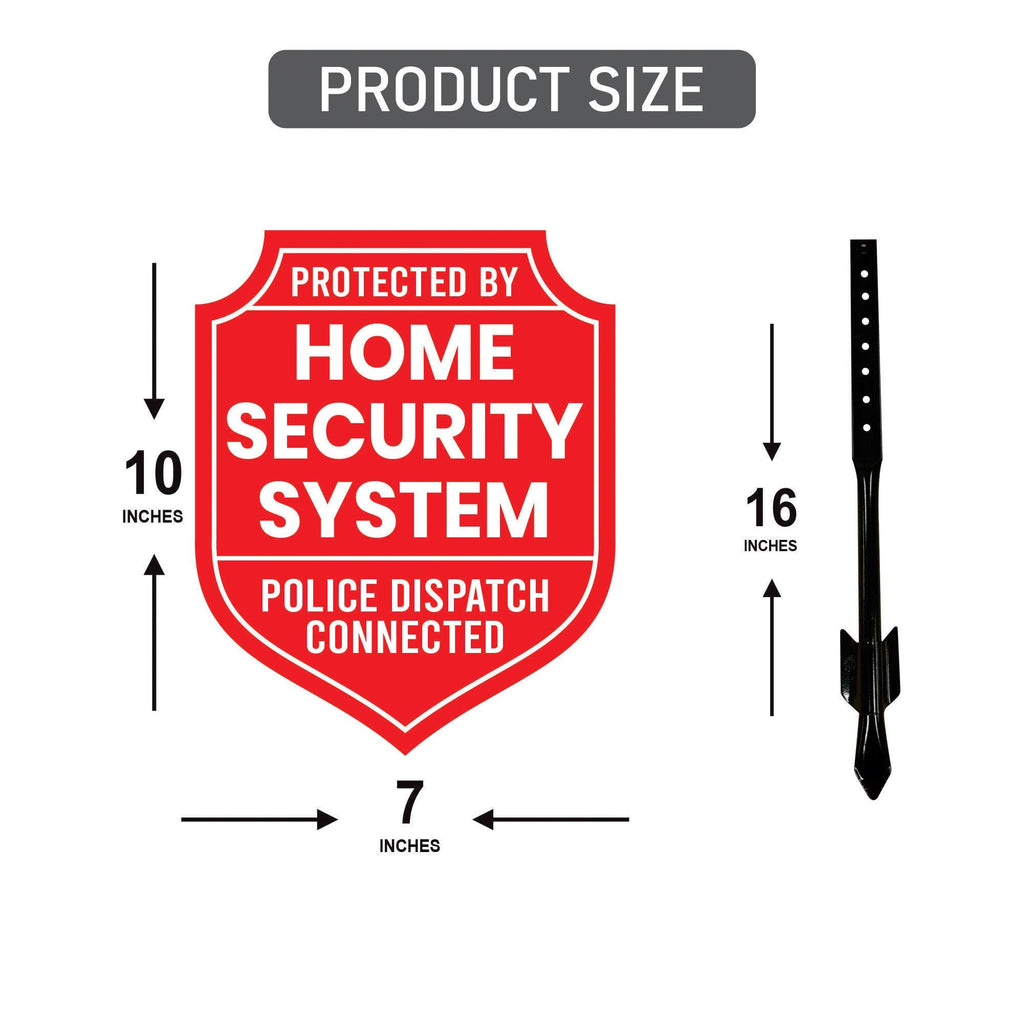 SimpliSafe Heavy Duty Yard Sign With Metal Stake + 3 Months Free Security Monitoring Subscription