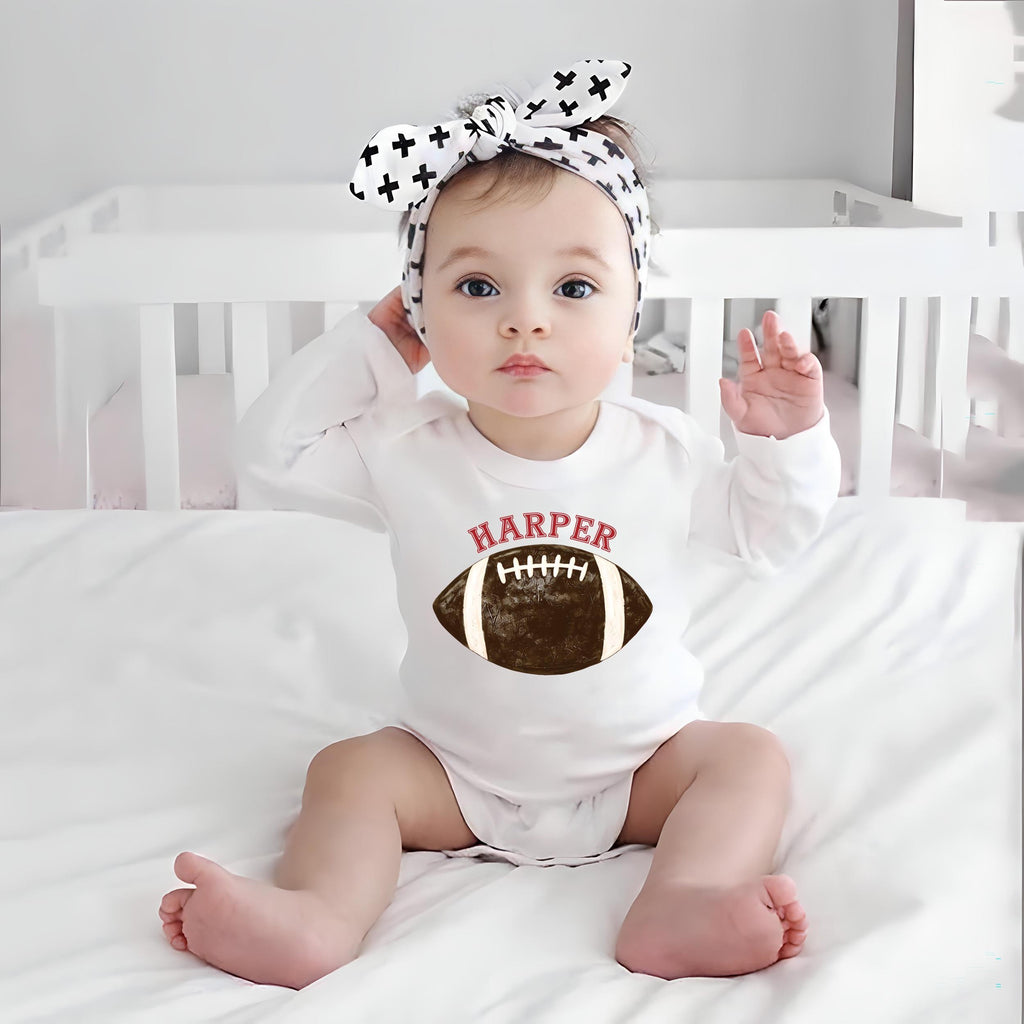 Retro Personalized Football Shirt, Football with Custom Name Graphic Shirt, Kids Fall Sports Tee, Unisex Football Shirt, Football Gifts