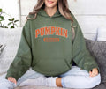 Retro Pumpkin Season Hoodie, Cute Fall Halloween Tee for Women