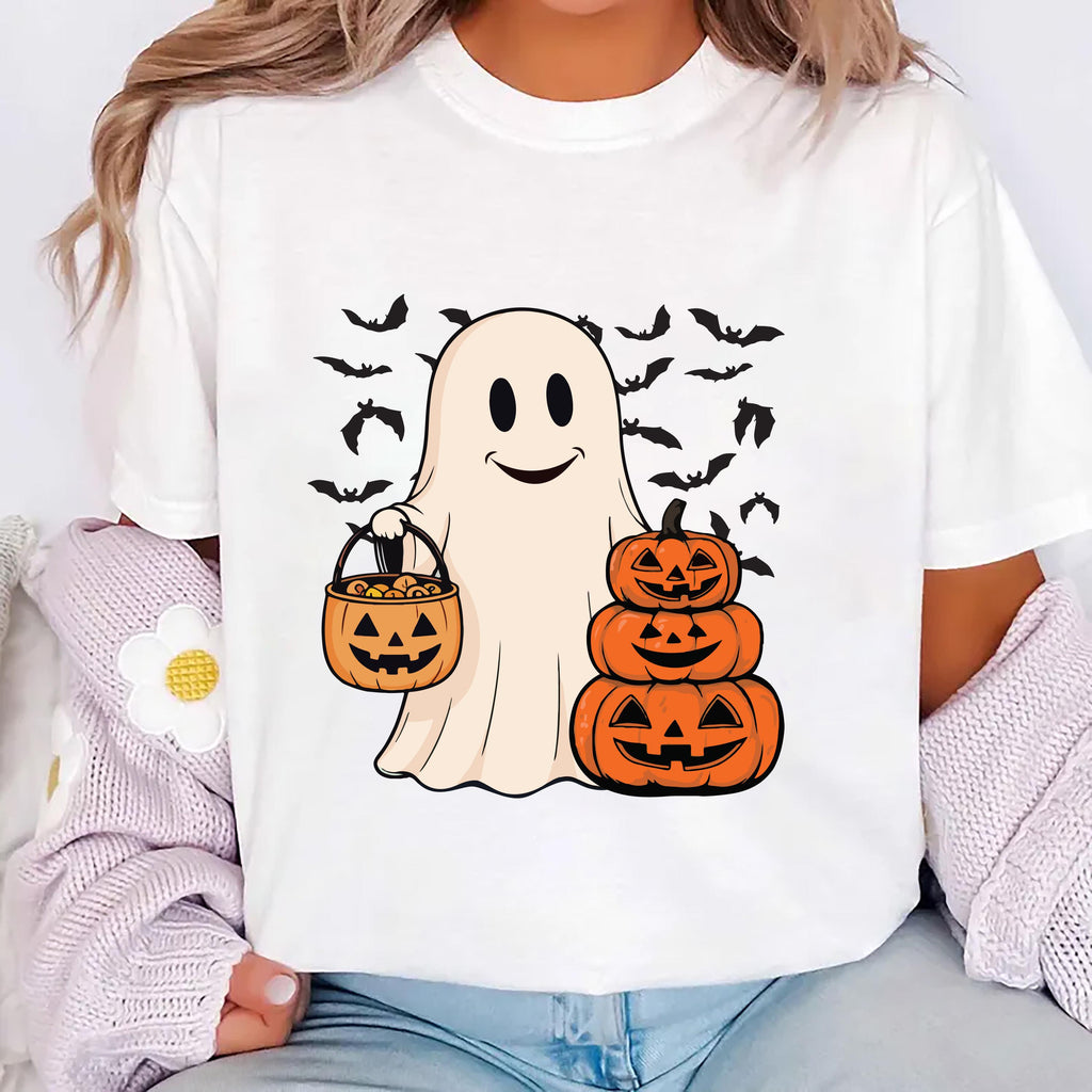 Ghost Halloween Shirt, Women’s Halloween Party Tee