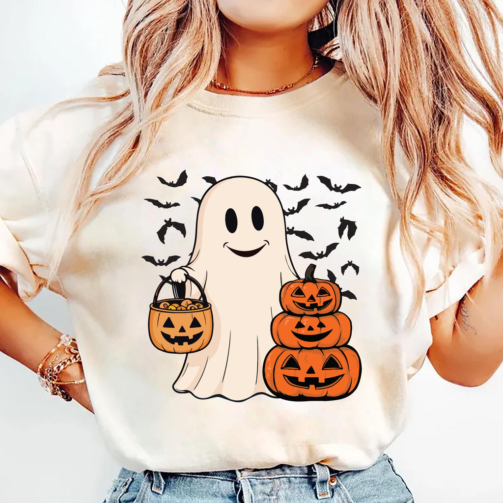 Ghost Halloween Shirt, Women’s Halloween Party Tee