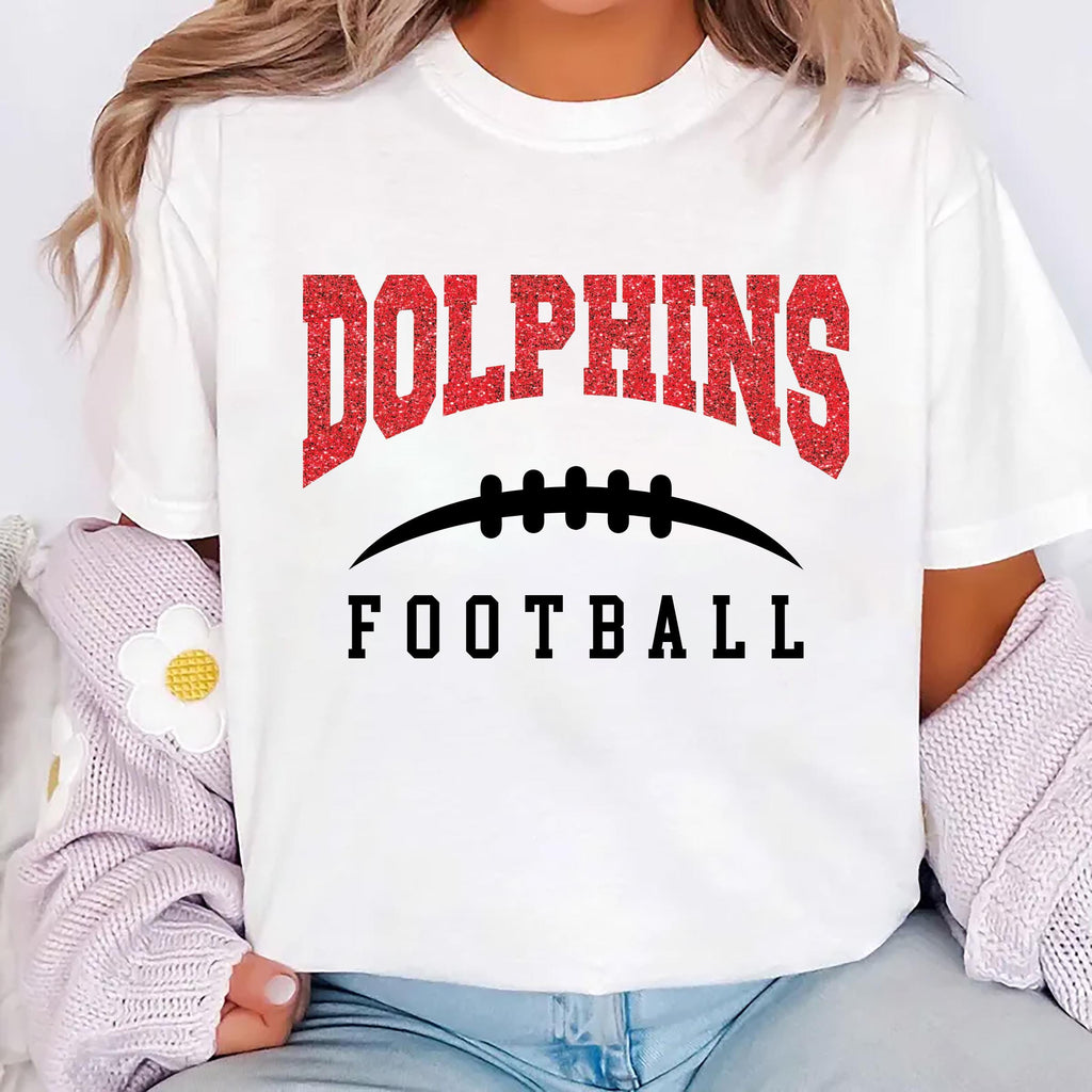 Custom Team Name Football with Laces Shirt, Personalized Football Fan Shirt, Football Mom Tee