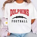 Custom Team Name Football with Laces Shirt, Personalized Football Fan Shirt, Football Mom Tee