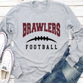 Custom Team Name Football with Laces Long Sleeve Shirt, Personalized Football Fan Shirt, Football Mom Tee